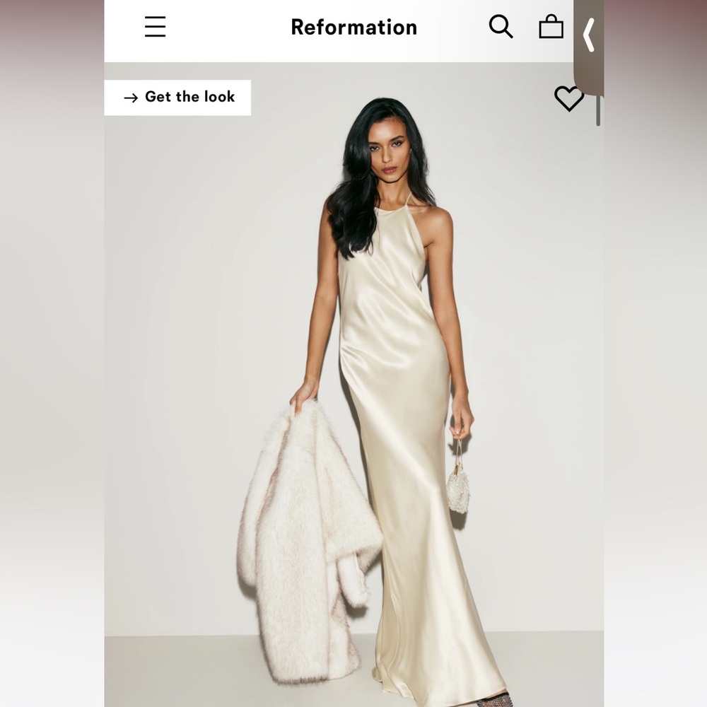 Reformation jeany silk dress